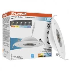 SYLVANIA® 6" LED Gimbal Ultra-Thin Downlight 8 SYLVANIA® 6" LED Gimbal Ultra-Thin Downlight -SYLVANIA SALE 3492120 P ALT2