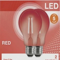 Sylvania 25W Equivalent A19 Red LED Light Bulb - 2 Pack 7 Sylvania 25W Equivalent A19 Red LED Light Bulb - 2 Pack -SYLVANIA SALE 3530104 P ALT
