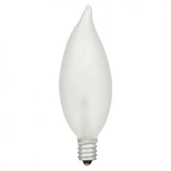 Sylvania 25W B10 Double Life Dimmable Incandescent Light Bulb, Frosted- 4 Pack