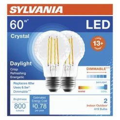 Sylvania® 60W Equivalent A19 Daylight Dimmable LED Light Bulb - 2 Pack 8 Sylvania® 60W Equivalent A19 Daylight Dimmable LED Light Bulb - 2 Pack -SYLVANIA SALE 3534562 P Alt2
