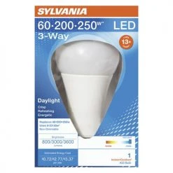 Sylvania® 60/200/250W Equivalent A23 Daylight 3-Way LED Light Bulb -SYLVANIA SALE 3534571 P Alt2