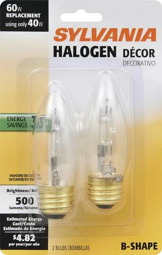 Sylvania 60W Halogen Light Bulb - 2 Pack 4 Sylvania 60W Halogen Light Bulb - 2 Pack - Image 2