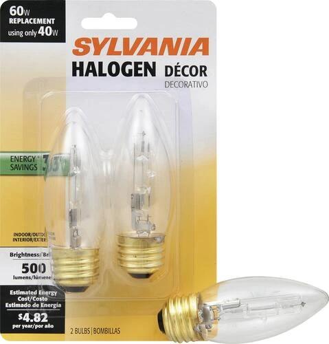 Sylvania 60W Halogen Light Bulb - 2 Pack 5 Sylvania 60W Halogen Light Bulb - 2 Pack - Image 3