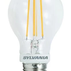 Sylvania 60W Equivalent A19 Soft White Clear Dimmable LED Light Bulb - 4 Pack