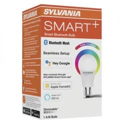 Sylvania® SMART PLUS 60W Equivalent A19 Full Color And Tunable White Dimmable Bluetooth LED Light Bulb -SYLVANIA SALE 3580093 P ALT92