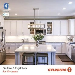 Sylvania® SMART PLUS 60W Equivalent A19 Full Color And Tunable White Dimmable Bluetooth LED Light Bulb -SYLVANIA SALE 3580093 P SF12