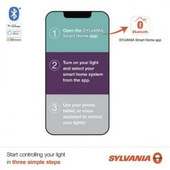 Sylvania® SMART PLUS 40W Equivalent A19 Soft White Bluetooth LED Light Bulb -SYLVANIA SALE 3580094 P SF13