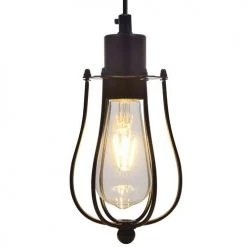 Sylvania Black LED Cage Pendent